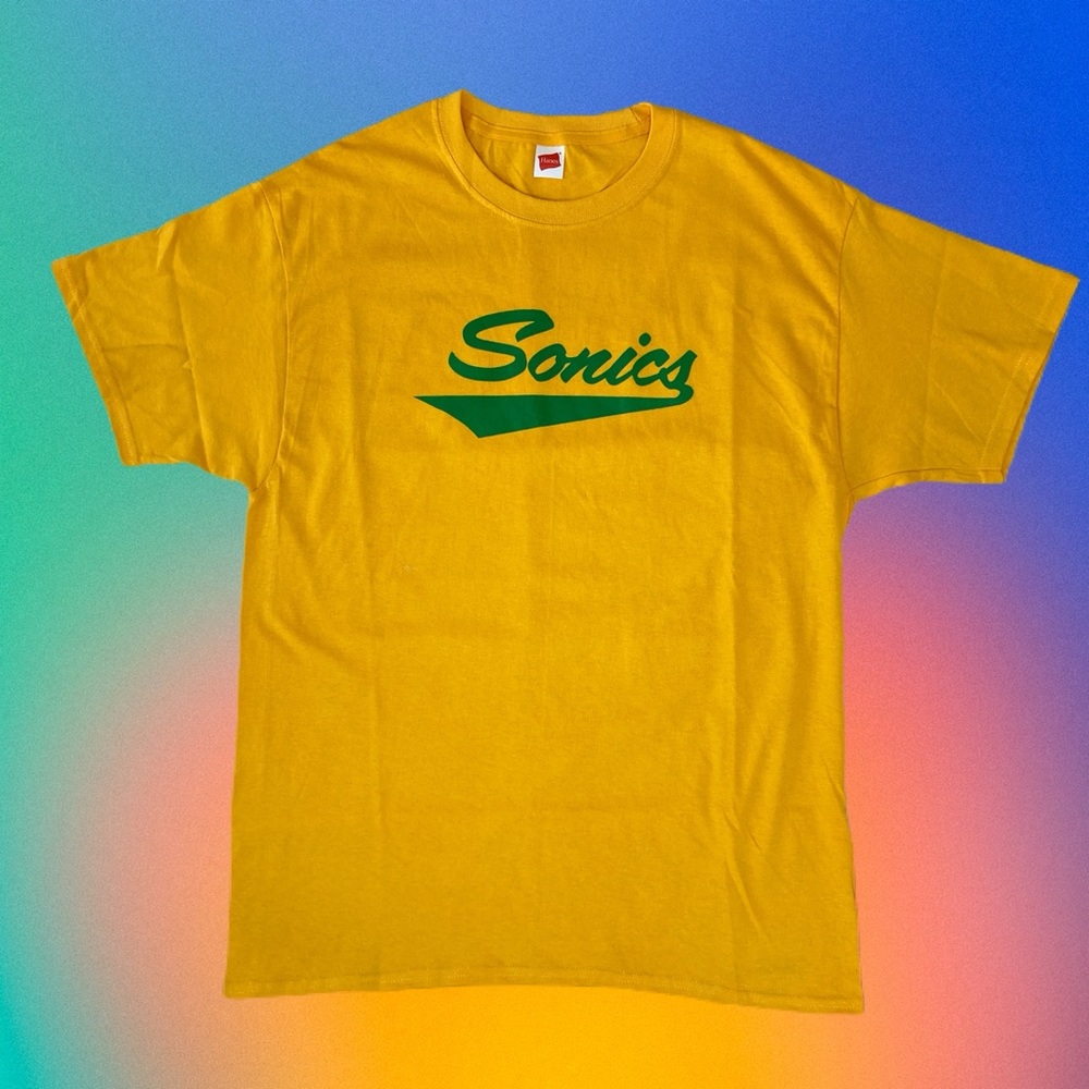 Vintage 70s Seattle Sonics Logo T-shirt XL